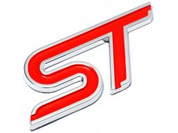Emblemat logo znaczek ford st klapa - czerwony