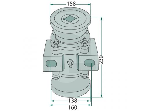 Łożysko brony talerzowej 40x40 mm kuhn 18031-0|097