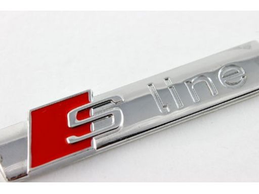 Emblemat znaczek logo audi s-line połysk metal