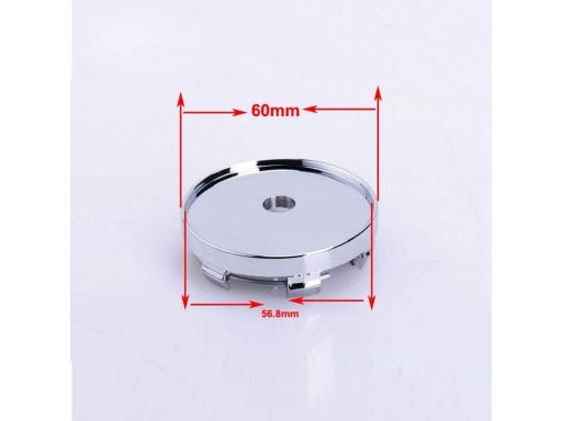 Dekiel kapsel dekielek volvo 60mm czarno-srebrny