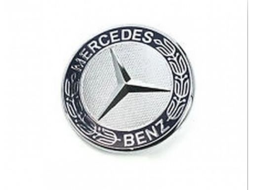 Emblemat logo mercedes na maskę 57mm - granatowy