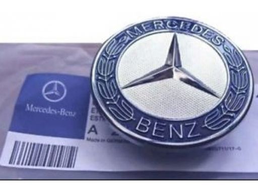 Emblemat logo mercedes na maskę 57mm - granatowy