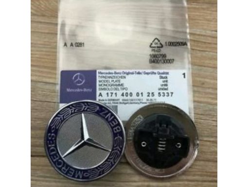 Emblemat logo mercedes na maskę 57mm - granatowy