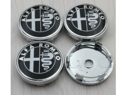 Dekielek kapsel na felgi alfa romeo black 50mm x4