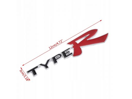Emblemat logo znaczek honda type r, civic, accord