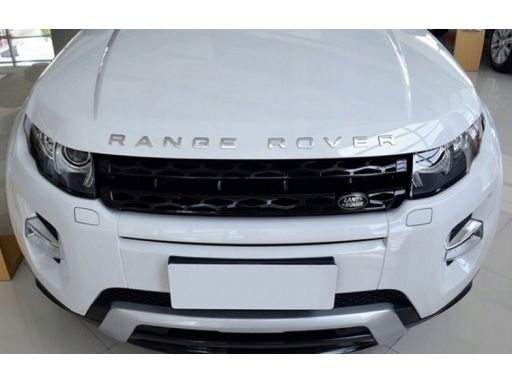Emblemat logo napis range rover - srebrny połysk