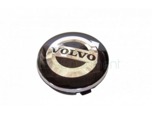 Dekiel kapsel dekielek volvo 64mm czarno srebrny