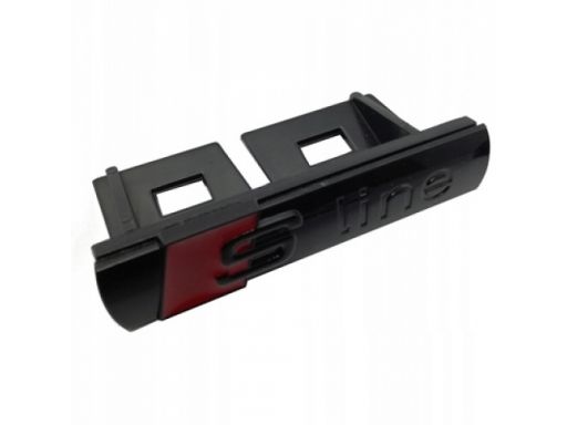 Emblemat logo s-line audi grill s-line matowy czar