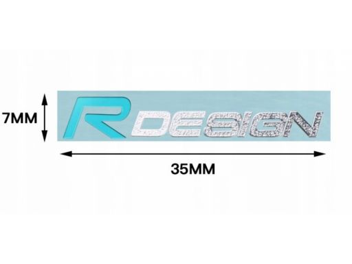Emblemat logo znaczek volvo r-design - naklejka