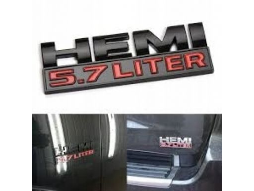 Hemi 5.7 liter emblemat logo napis znaczek