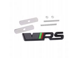 Emblemat znaczek logo na grill skoda vrs rs czarny