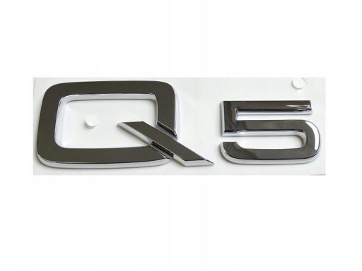 Audi q5 emblemat znaczek logo napis chromowany