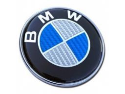 Bmw logo emblemat znaczek 74mm carbon blue