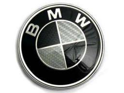 Bmw logo emblemat znaczek 82mm carbon black