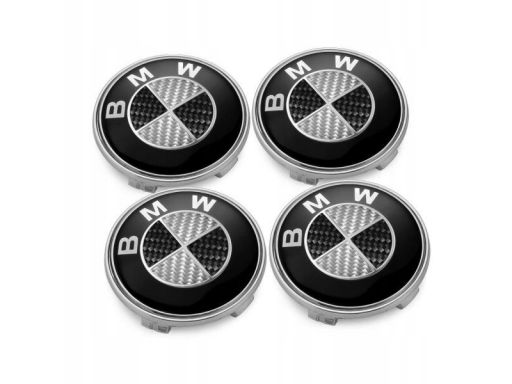 Bmw logo emblemat 7 sztuk komplet carbon black