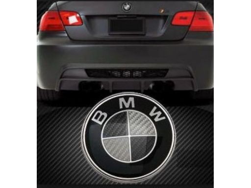Bmw logo emblemat 7 sztuk komplet carbon black