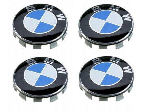 Dekiel kapsel dekielek bmw 68mm - komplet x4 blue