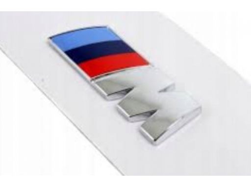 Bmw emblemat logo m naklejka srebrne ///m błotnik