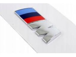 Bmw emblemat logo m naklejka srebrne ///m błotnik