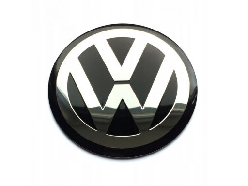 Logo emblemat znaczek vw średnica 90mm czarny