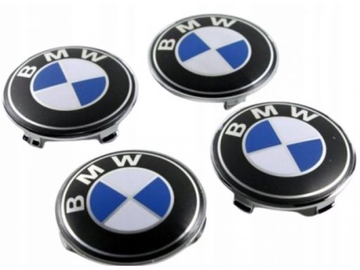 Dekielek kapsel na felgi bmw blue 60mm - 4 szt