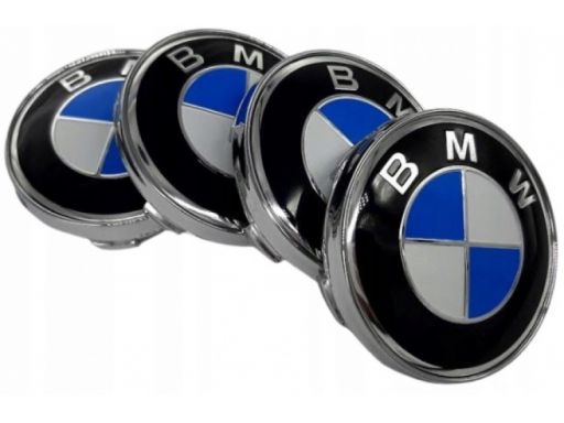 Dekielek kapsel na felgi bmw blue 60mm - 4 szt