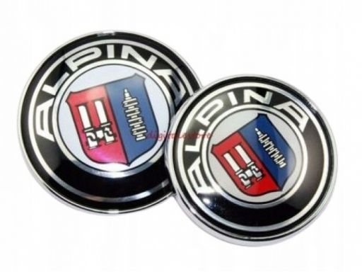 Bmw alpina logo emblemat znaczek 82mm+74mm - kompl