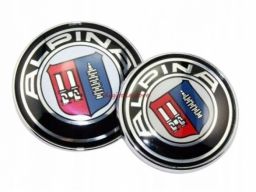 Bmw alpina logo emblemat znaczek 82mm+74mm - kompl