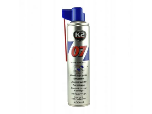 K2 07 czyści smaruje usuwa wodę spray 400ml