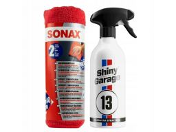 Shiny garage carnauba spray wax + mikrofibra 2szt