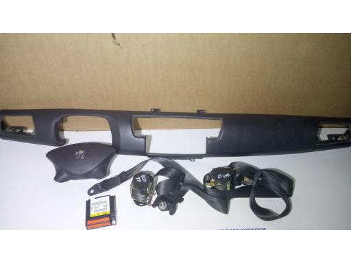 Peugeot 807 deska konsola airbag sensor pasy kpl