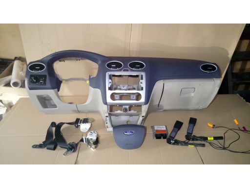 Ford focus mk2 deska konsola pasy airbag kpl