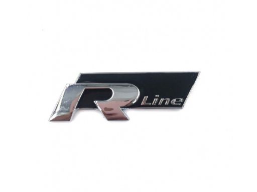 Logo emblemat znaczek vw r-line rline kolor black