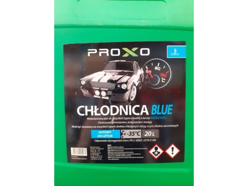 Płyn do chłodnic proxo 20l niebieski blue