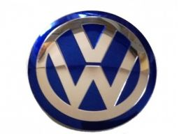 Logo emblemat znaczek vw średnica 120mm niebieski