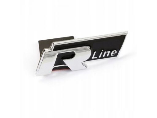 Logo emblemat znaczek vw r-line rline kolor czarny
