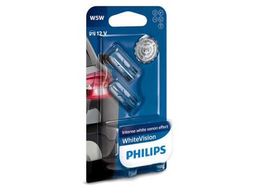 Philips w5w white vision 12v 5w 2sztuki