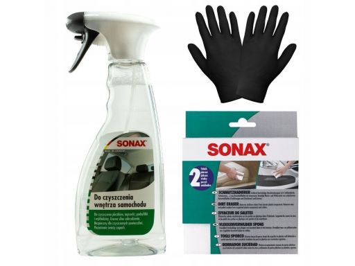 Sonax płyn do czyszczenia wnętrza auta + gratisy
