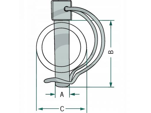 Zawleczka rurowa fi 6mm 36mm