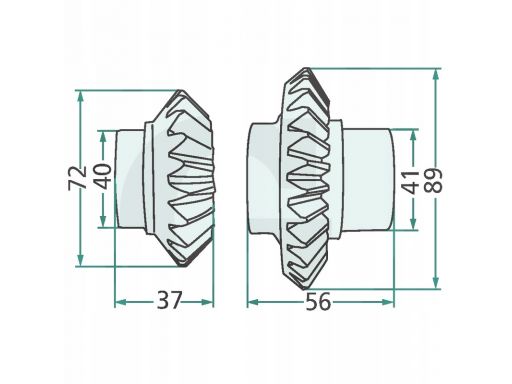 Zestaw kół zębatych kosiarka deutz 065634|84 (27 zę