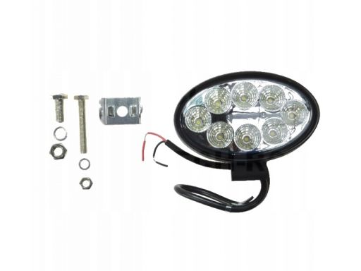 Lampa robocza diodowa elipsa 8 ledx3w 12v / 24v 21