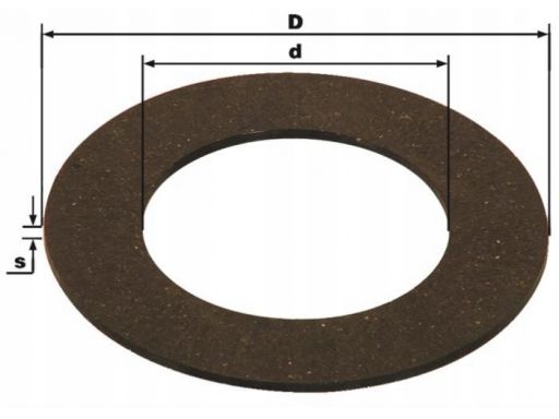 Tarczka sprzęgła ciernego 164x97,5x3,5 mm