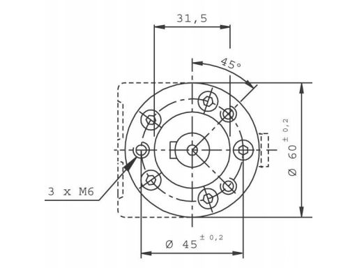 Silnik hydrauliczny orbitalny smm20 2,4kw tylne