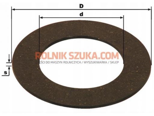 Tarcza sprzęgła ciernego 148x85,5x3,5