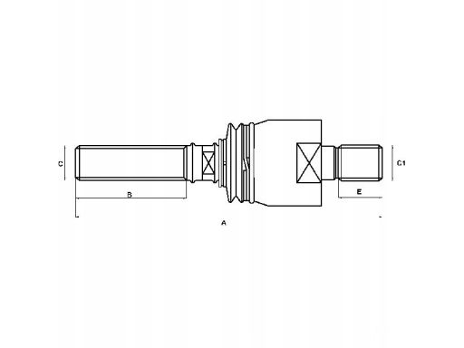 Przegub osiowy 601209 manitou f385300|100020