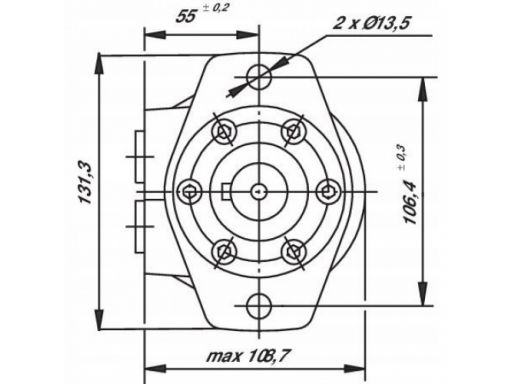 Silnik hydrauliczny orbitalny bmr200 smr200 fi-25m