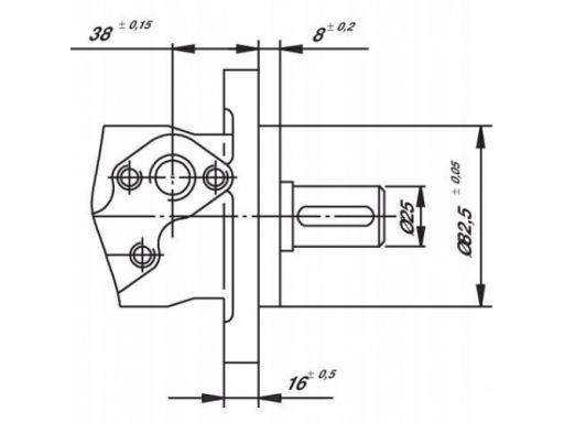 Silnik hydrauliczny orbitalny bmr200 smr200 fi-25m