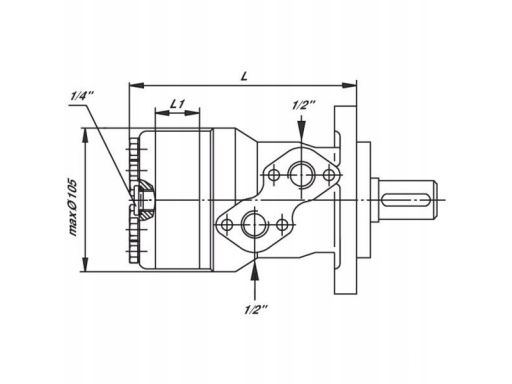 Silnik hydrauliczny orbitalny bmr200 smr200 fi-25m