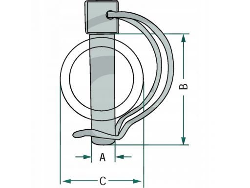 Zawleczka rurowa fi-8 60mm