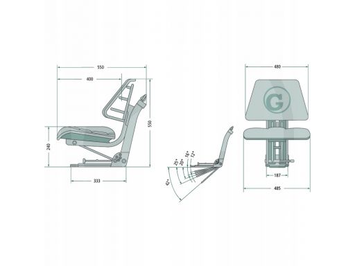 Siedzenie dzielone ursus, zetor, t-25, mf, widłak
